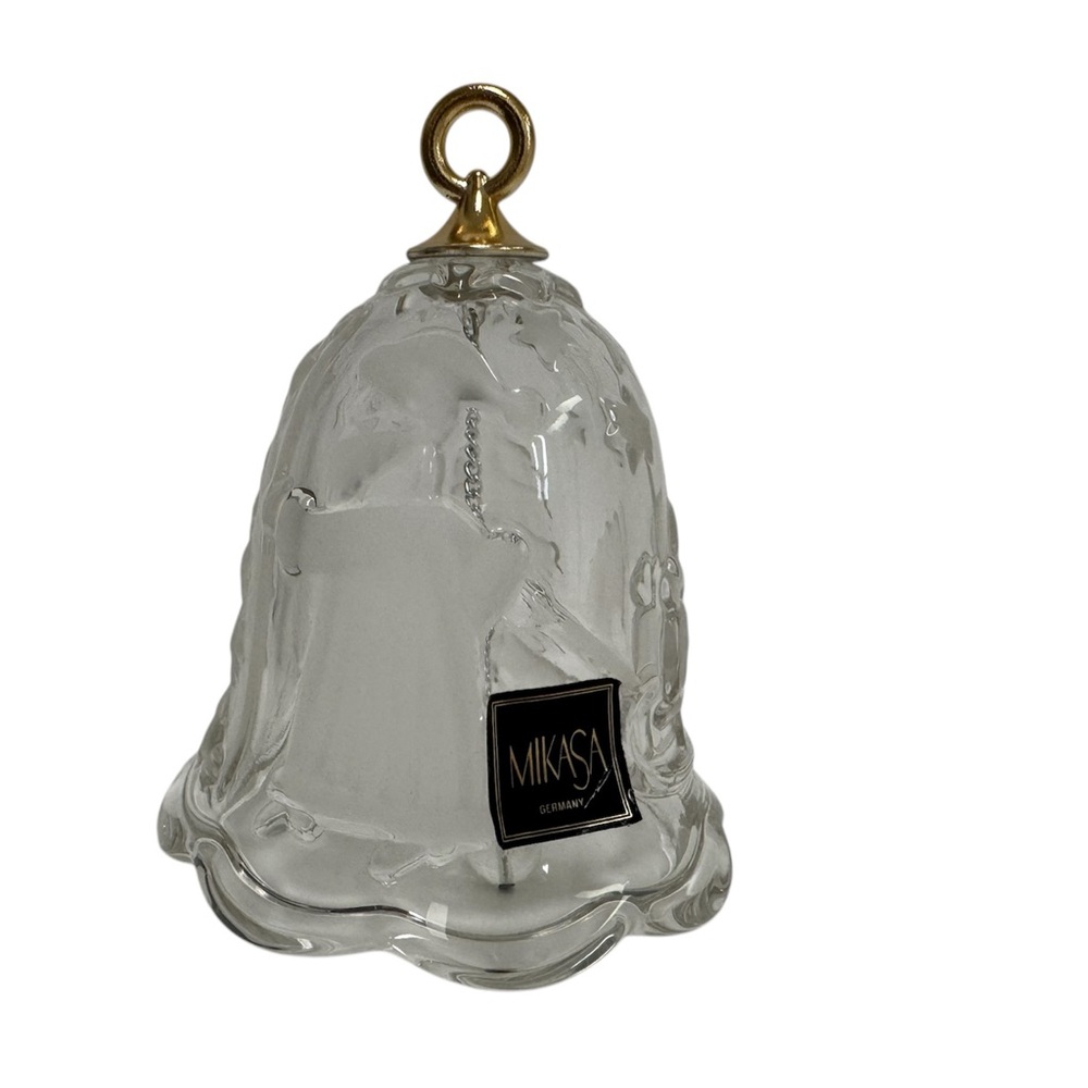 Vintage Mikasa Crystal Christmas Bell